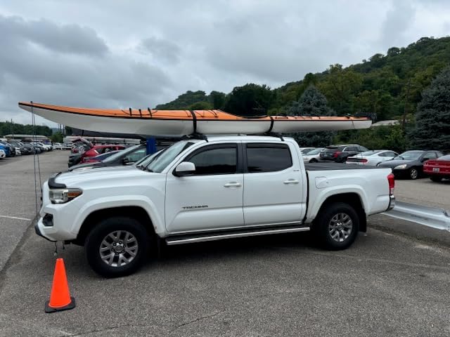 Suspenz Soft Roof Rack Pads for Kayak, Canoes, SUPs, Surfboards, Tie-Down Straps Included, Penguin Feet Car Top Transport System with Cam Buckle Straps