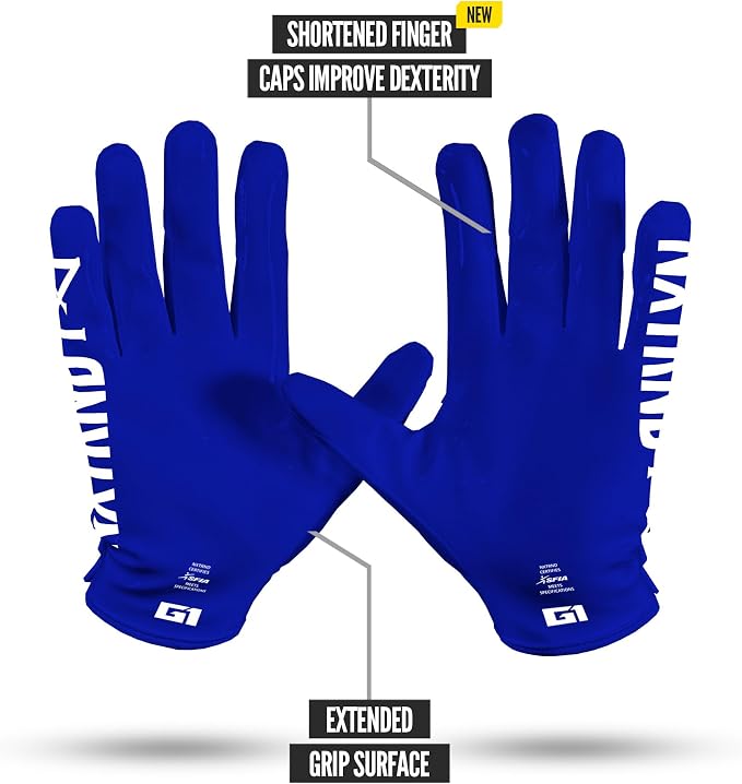 Nxtrnd G1 Pro Men's Football Gloves, Adult Sticky Receiver Gloves