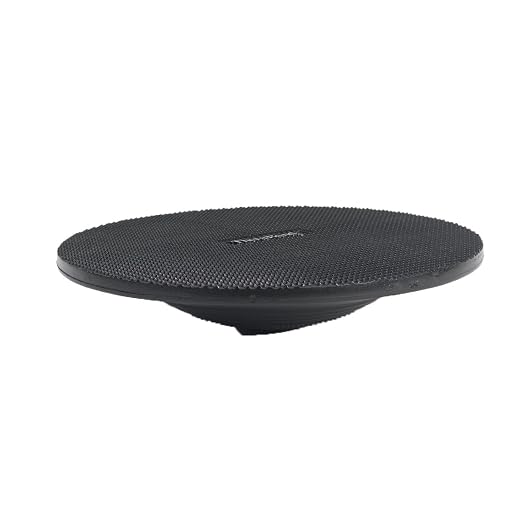 THERABAND Wobble Board Stability and Balance Trainer, Round Wobble Board, Core Strength Balance Disc for Adults, Physical Therapy, Agility Training, Compact Non-Slip Design