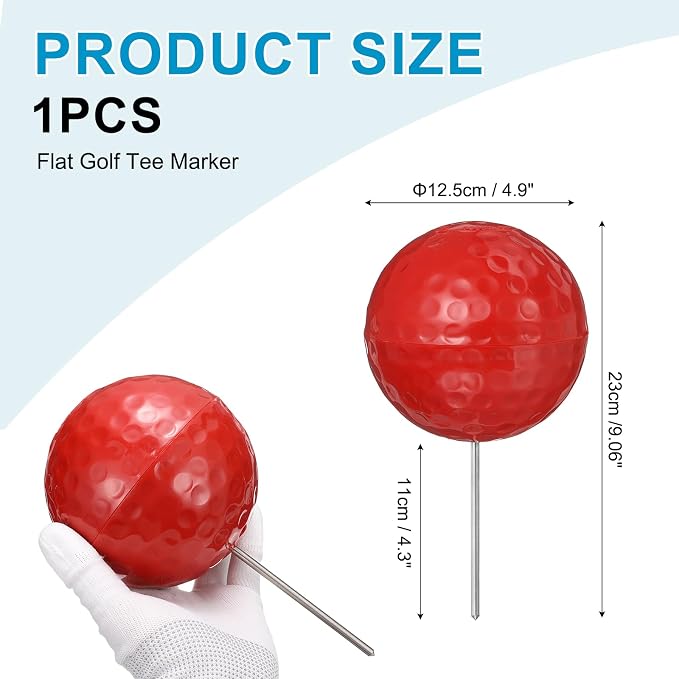 Golf Tee Markers, Plastic Position Ball Markers, Golf Ball Marker-Fitting for (Driving Range Boundary Markings/Area Markings)