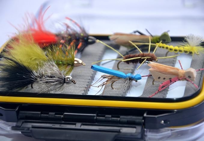 Outdoor Planet Premium Fly Fishing Flies Assortment, 12/24 /48 /66pcs Dry/Wet/Nymph/Streamer Flies, Trout/Bass/Panfish/Salmon Fishing Flies