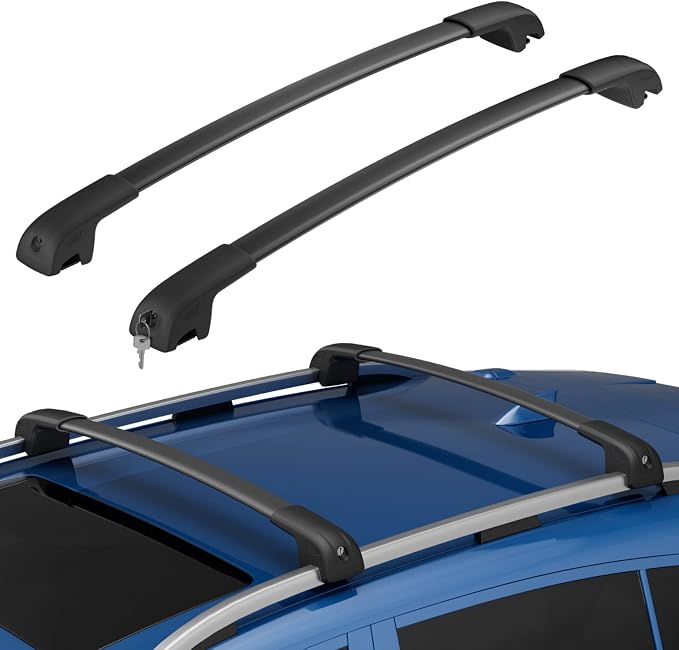 300lbs Lockable Roof Rack Cross Bars Fit for Subaru Crosstrek 2018-2023/ Impreza 2017-2023 with Side Rails, Aluminum Roof Rails Crossbar for Rooftop Cargo Bars Luggage Kayak Bike Racks