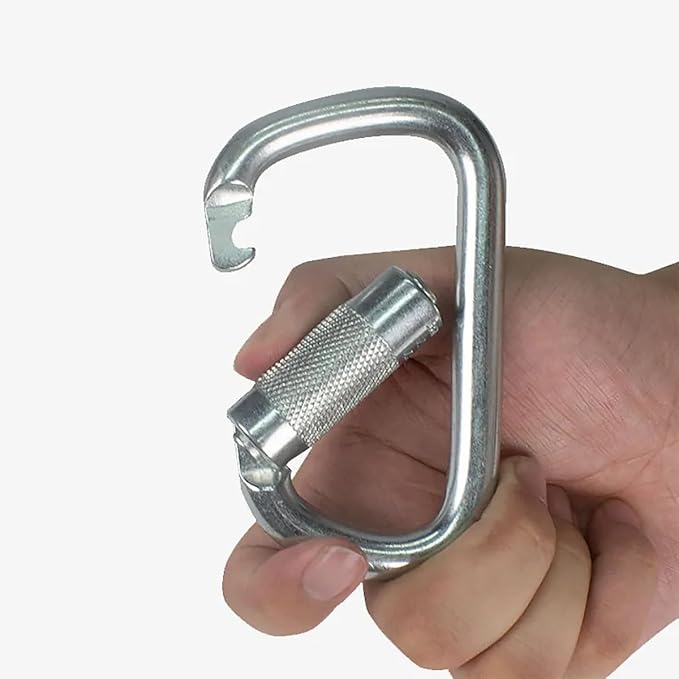 Auto Locking Carabiner Clip Heavy Duty Climbing Carabiner 45KN=10000 IBS Twist Lock Carabiner for Outdoor Climbing, Mountaineering, Rappelling, Camping, Hiking, Swing