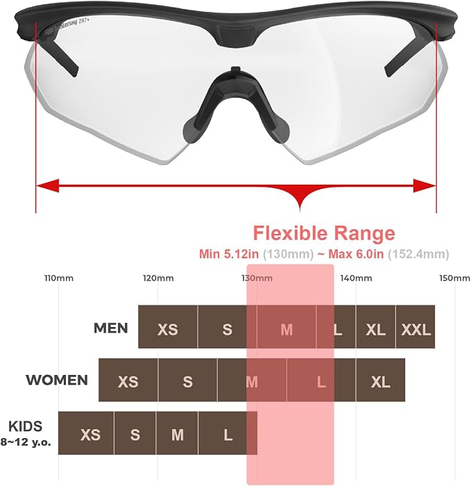 HTS HUNTERSKY S53 Anti Fog Tactical Shooting Range Safety Glasses ANSI Z87.1 Ballistic Eye Protection Hunting Airsoft Riding