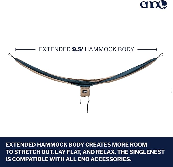 ENO, Eagles Nest Outfitters SingleNest Lightweight Camping Hammock