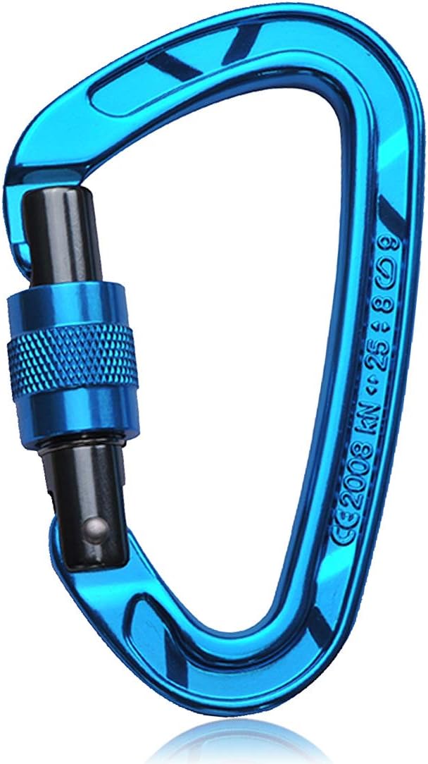 KAILAS Locking Carabiner CE Certified Oval Constructed Rock Climbing Mountaineering Rescure Standard Alumimun 25KN