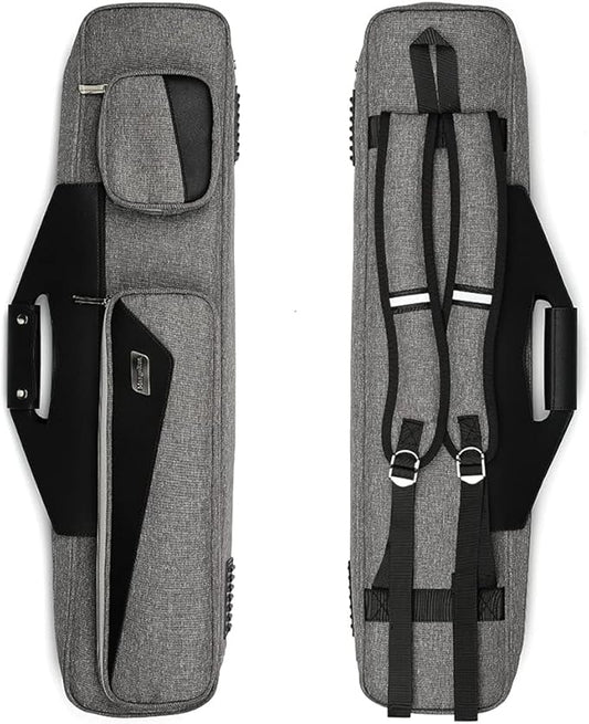 Pool Cue Case 4x4 with Backpack Straps Carrying Case for 4 Pool Cues