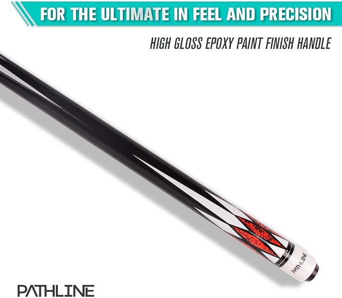 PLN Pool Cue Kit - 58 inch Canadian Maple Billiard Pool Stick and Hard Case