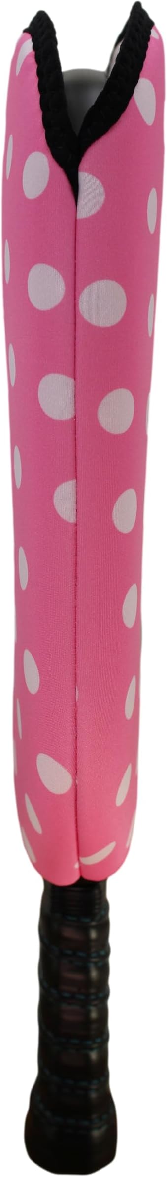 BeeJos Women's Polka Dot Collections: Premium Slip-On Pickleball Paddle Cover-Fits Standard Size Paddles-Zipperless (Paddle not Included) 6 Color Variations