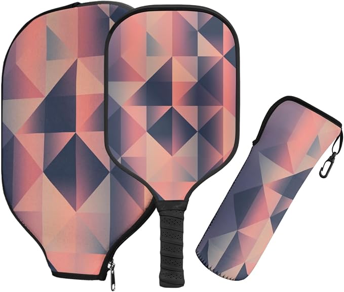 Pickleball Paddles Set 3PCS Pickleball Paddle Case Pickleball Racket Pickleball Bag Ideal for Beginners Gifts
