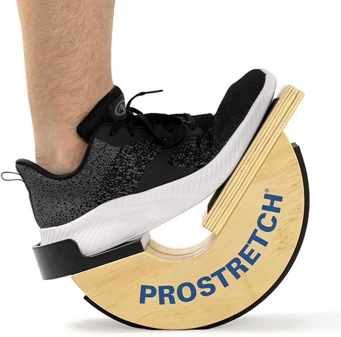 ProStretch Wooden Original Calf Stretcher and Foot Rocker for Plantar Fasciitis, Achilles Tendonitis, and Tight Calves