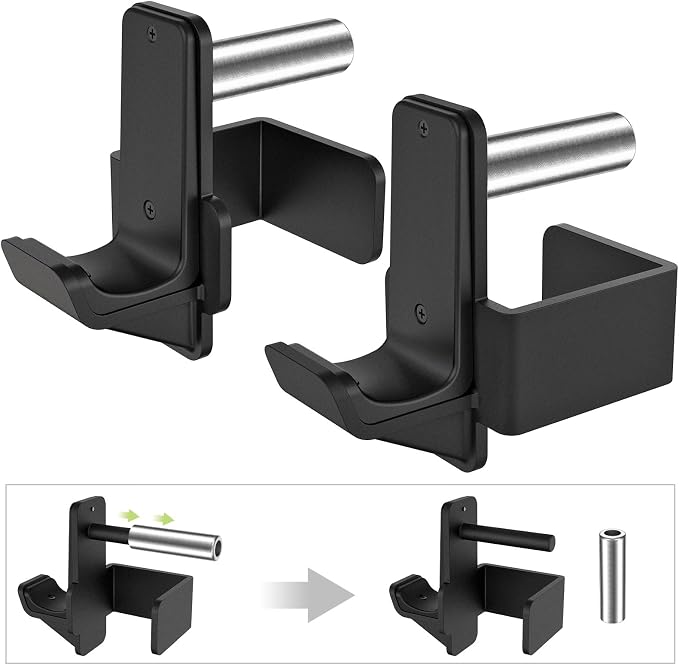 Kipika Power Rack Bundle - J-Hooks and Multi-Grip Dip Bars for Home Gym, and Fitness Workouts
