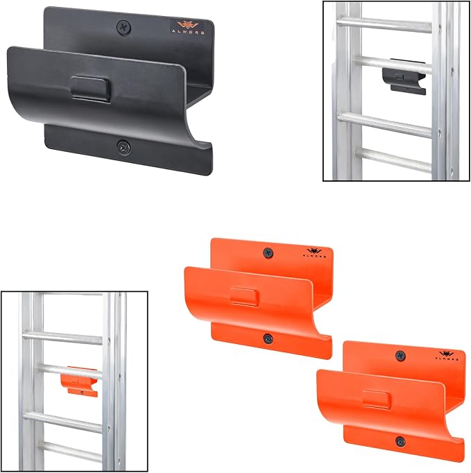 Wall Hooks for Storage – Premium Carbon Steel Hooks for Garage Wall Organization, Ladders & Garden Tools