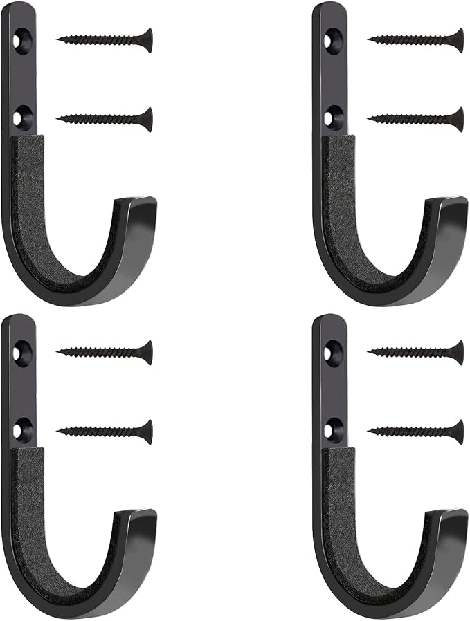 Metal Gun Rack Storage Rifles Shotgun Hooks Wall Mount Hangers for Any Rifles Shotguns Archery Bow with Soft Padding and Heavy Duty Steel…