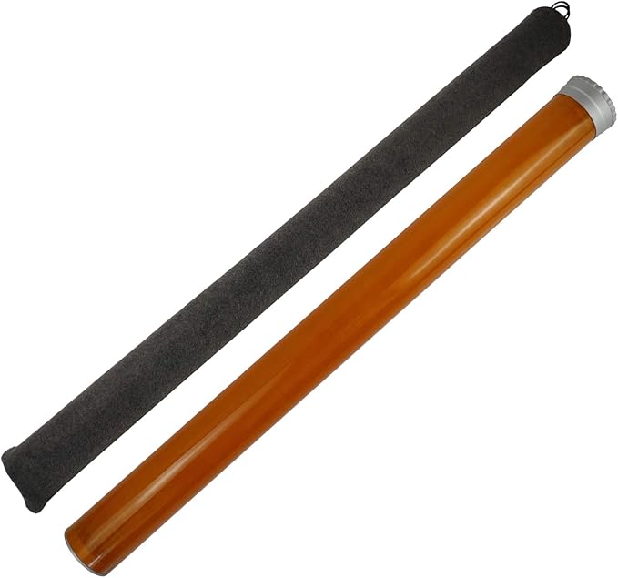 Aventik Fly Rod Case Carbon and Super Glass Fly Fishing Rod Tube CNC Aluminum Cap – fits Any 9ft 4pcs Fly Rod