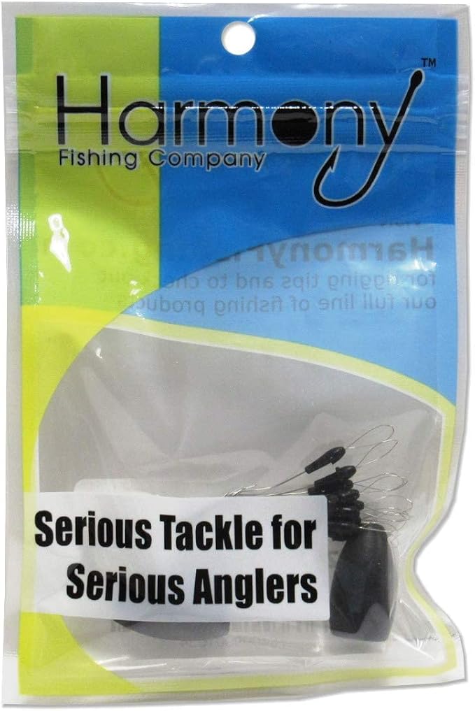 Harmony Fishing - Tungsten Flipping Weights (Chip-Proof Oxide Coated) for bass Fishing [Includes Weight Pegs]
