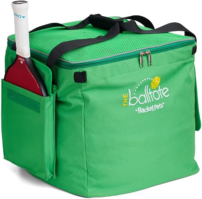 Racket Pets The Ball Tote - Replacement Bag for Tennis and Pickleball Pro Teaching Cart Hopper, Large Tote Bag For 150 Tennis Balls or 100 Pickleballs, Frame Not Included