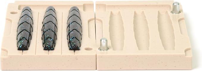 Soft Plastiс Lure Mold Making Injection Molds Fishing Googan Rattlin NED Stick 3'' Three Cavity