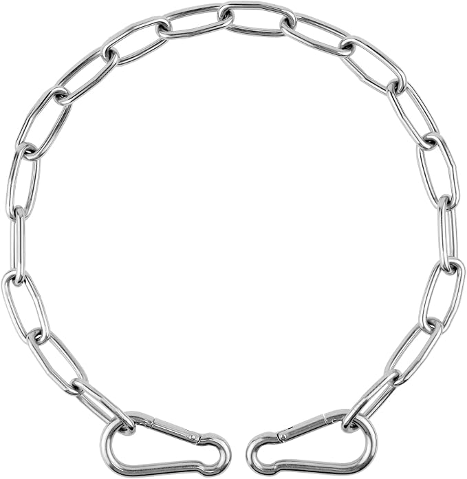 Gate Chain for Outdoor Fence - Rustproof Metal Gate Latch Chain with Hooks, Secure and Durable for Garden, Yard, and Farm Use - Easy Installation, Weather Resistant (1 Pack)