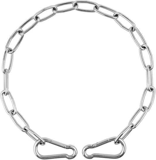 Gate Chain for Outdoor Fence - Rustproof Metal Gate Latch Chain with Hooks, Secure and Durable for Garden, Yard, and Farm Use - Easy Installation, Weather Resistant (1 Pack)