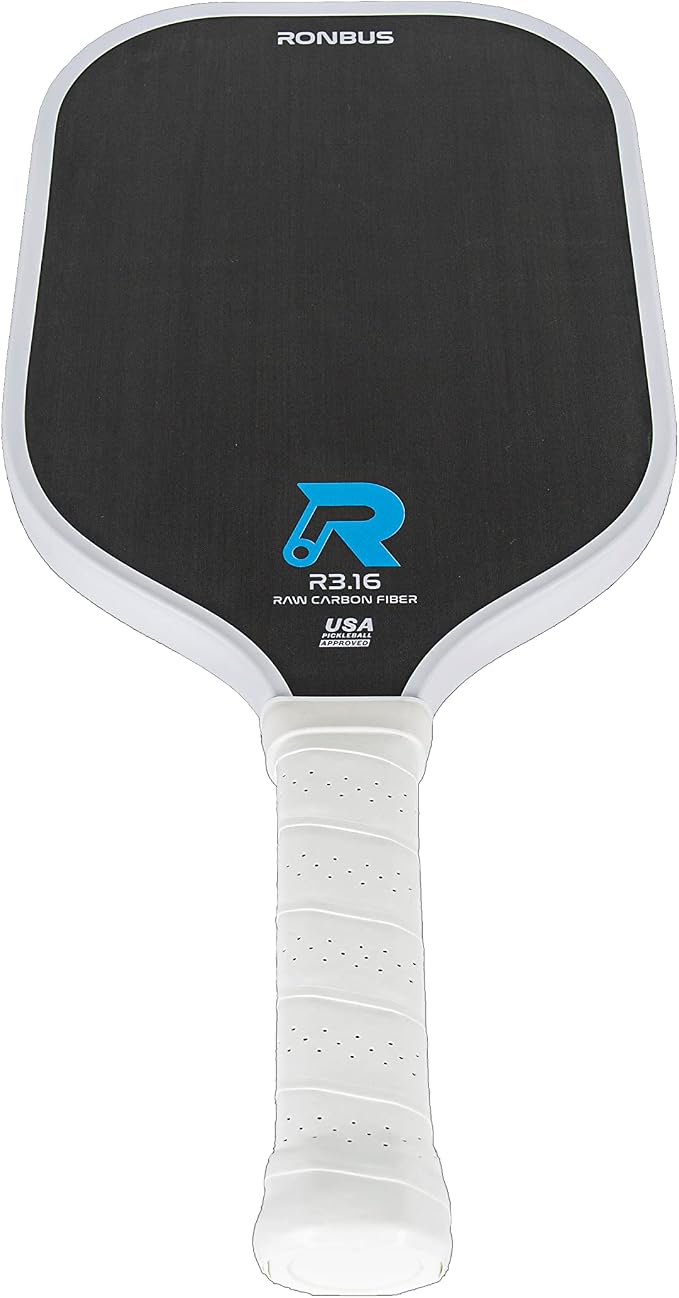 Ronbus R1.16/R2.16/R3.16 Raw Toray T700 Carbon Fiber Pickleball Paddle with 16 mm Polypropylene Honeycomb Core
