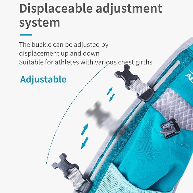AONIJIE 5L Running Hydration Vest Pack with 500ml Soft Flask Adjustable & Lightweight Hydration Backpack for Marathon Race Hiking Cycling
