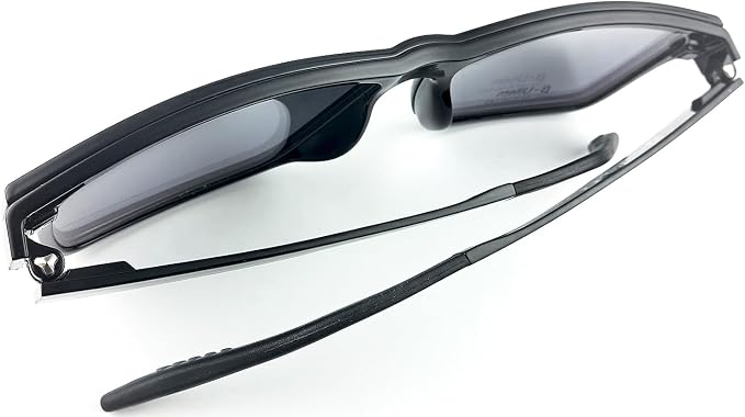 Circleperson Clip on Sunglasses for Men Magnetic glasses 2 in 1 Polarized Big Size 57-16-142
