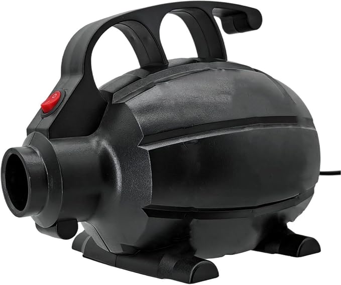 Electric Pump for Inflatables, 600W Portable Air Pump for Mattress Inflatable Gymnastics Mat, Air Track Mat, Air Bed Pump Motor, Inflator Deflator with 5 Nozzles