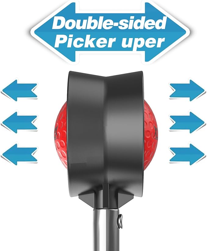 Telescopic Golf Ball Retriever for Water and Golf Club Cleaner & Ball Cleaning Bag