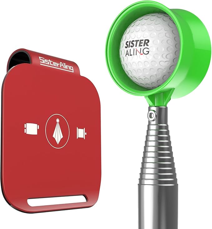 Golf Bag Metal Landing Pads and 9ft/12ft Water Telescopic Golf Ball Retriever