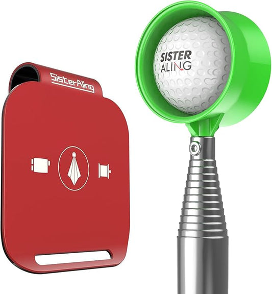Golf Bag Metal Landing Pads and 9ft/12ft Water Telescopic Golf Ball Retriever