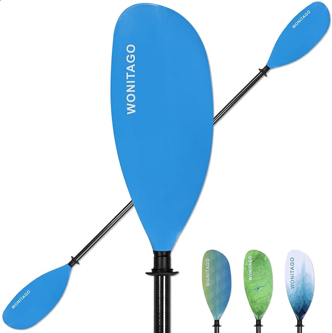 Kayak Paddle Carbon Fiber Shaft and Reinforced Nylon Blade, Adjustable Kayaking Oars, 3 Piece, 230-250 cm/90-98 Inches,210-230 cm/82-90 inches