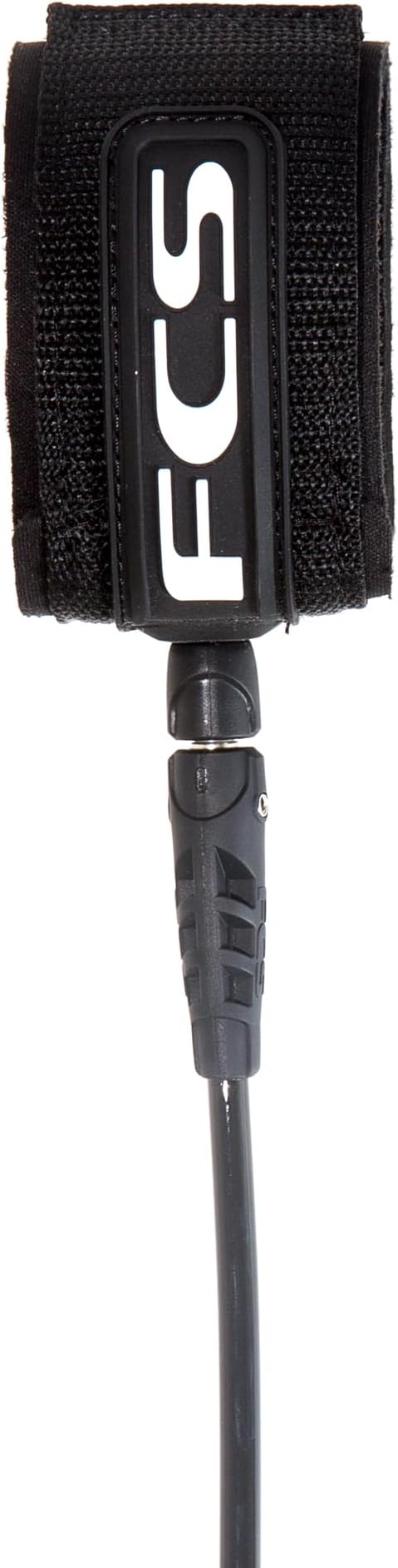FCS Regular Classic Surfboard Leash – Durable 7mm Cord, Neoprene Strap, Anti-Tangle Swivel – Everyday Surf Leash for 2–8ft Waves