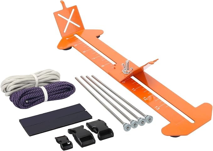 Catcan 2 in 1 Paracord Bracelet Making Kit, Paracord Jigs and Tools, Adjustable Length DIY Craft Monkey Fist Jig Tools 4" to 13" with Free Cord and Buckles