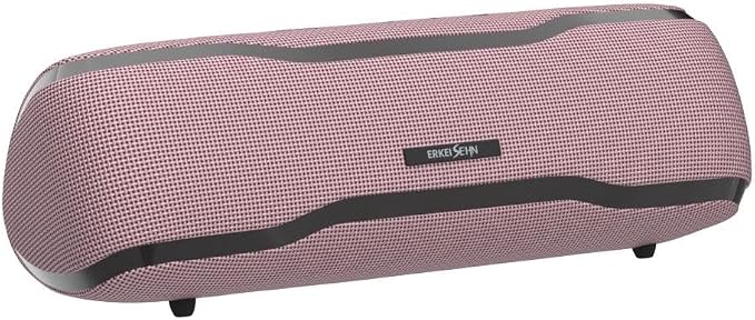 ERKEI SEHN Bluetooth Speaker, IPX7 Waterproof Wireless Speakers, Flashing Light, 25W Super Bass, 24H Playtime, Graduation Birthday Gifts for Him, TWS Pairing, Beach Essentials, Pink