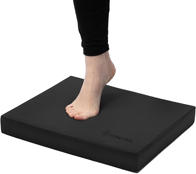 StrongTek Professional Foam Exercise Balance Pad - 15.8" x 13" x 2", High-Density TPE Foam Knee Pad, Non-Slip & Water-Resistant, for Balance Training, Physical Therapy, Yoga, and More