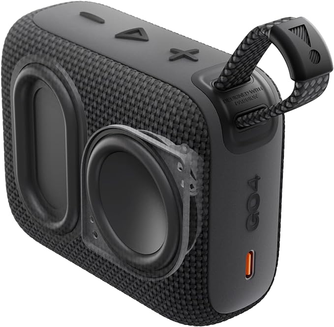 JBL Go 4 - Ultra-Portable, Waterproof and Dustproof Bluetooth Speaker, Big JBL Pro Sound with Punchy bass, 7-Hour Built-in Battery, Made in Part with Recycled Materials (Squad)