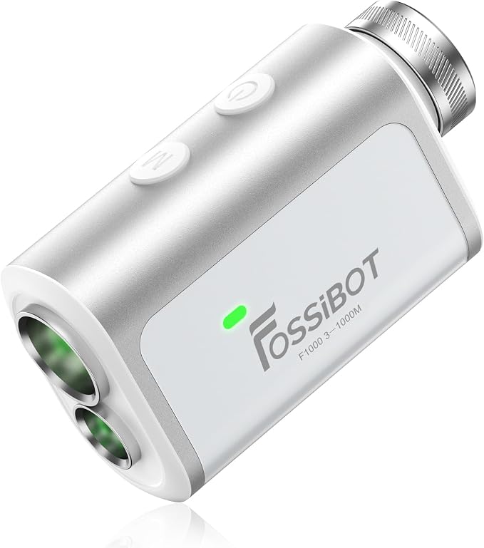 FOSSIBOT Range Finder Golf Rangefinder with Slope and Magnetic,Flag Pole Locking Vibration,6.5X Magnification,3-1100 Yards.