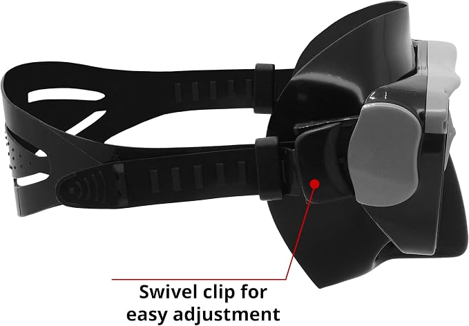 Aviator Diving Mask - Tempered Glass, Anti-Leak Silicone Skirt - Scuba Dive, Freediving, Spearfishing, Snorkel Mask for Adults