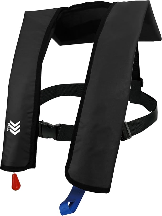 Automatic Inflatable Life Jackets for Adults Life Vests PFD Low Profile Load Capacity Up to 330lbs
