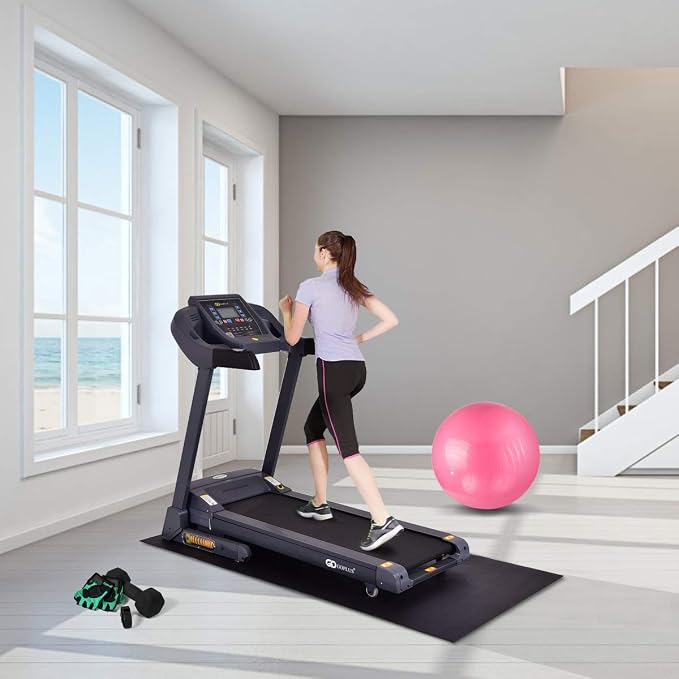 Goplus Thicken Treadmill Mat for Hardwood Floors High Density Waterproof PVC, Floor Protector Pad for Exercise Equipment for Home and Gym Use, Large Size