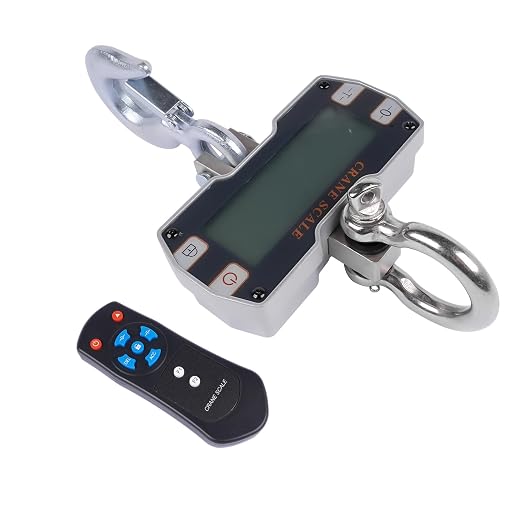 2 Ton Digital Crane Scale with Remote, 2000kg 4400lb Digital Hanging Scale, Industrial Heavy Duty Electronic Crane Scale
