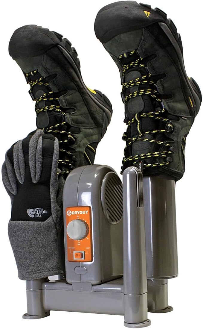 DryGuy Shoe,Boot,Garment & Gear Electric Dryer,Quick Drying for Ski,Work,Sports Equipment – Energy Efficient,Odor Eliminating Design,Home or Garage Use,4 Port,Heat + Fan (Dry time: 1-3hrs) (Pack of 4)