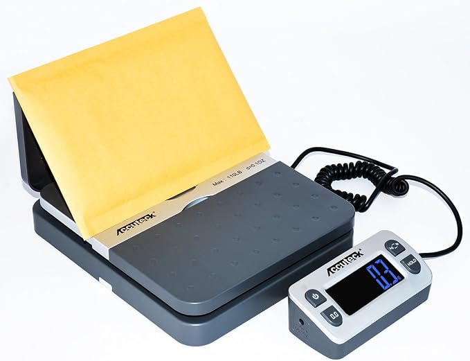Accuteck ShipPro W-8580 110lbs x 0.1 oz Gray Digital Shipping Postal Scale