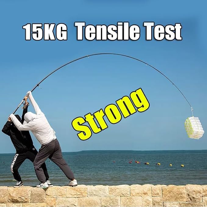 13Ft 14Ft 16.4Ft Telescopic Fishing Rod,1-7Oz,15-40LB Carbon Portable Spinning Fishing Pole, Boat Saltwater and Freshwater Surfcasting Baitcasting Rod, Long Distance Throwing Fishing Rod
