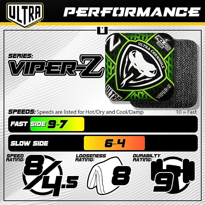 Bags Viper-Z Cornhole Bag Set - ACL Approved