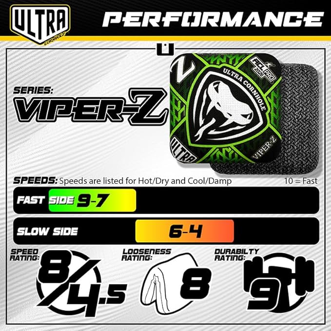 Bags Viper-Z Cornhole Bag Set - ACL Approved