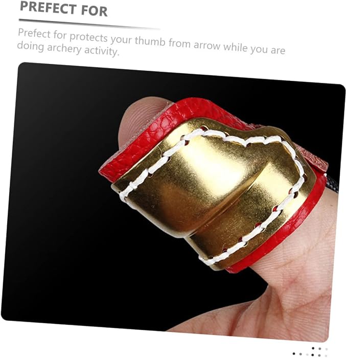 BESPORTBLE 2pcs Guard Sleeve Bow Fingers Outdoor Cover Finger Protection Right Archery Copper for Shooting