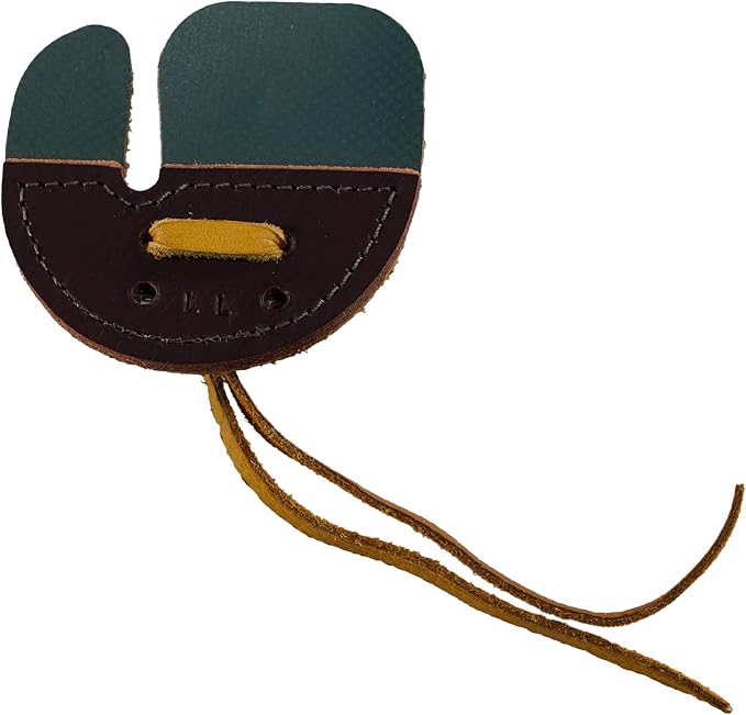 Hornet Leather Split Finger Tab – Handmade USA – Traditional Archery Gear – Medium or Large – Left or Right Hand