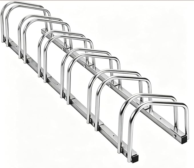 Freestanding Bike Floor Stand, Heavy Duty Bicycle Parking Rack for Garage Home Indoor Outdoor, Bike Storage Organizer Fits 22-28 Inch Wheels & 2.2 Inch Tire Width